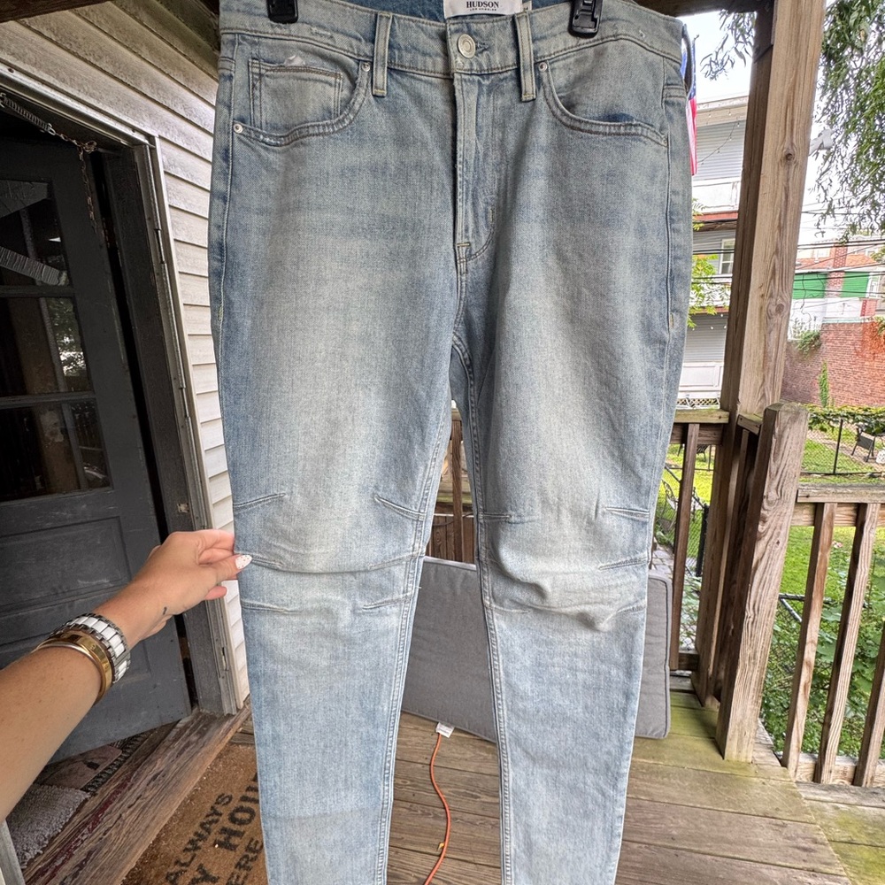 Hudson Jeans Men's Faded Blue Slim Jeans